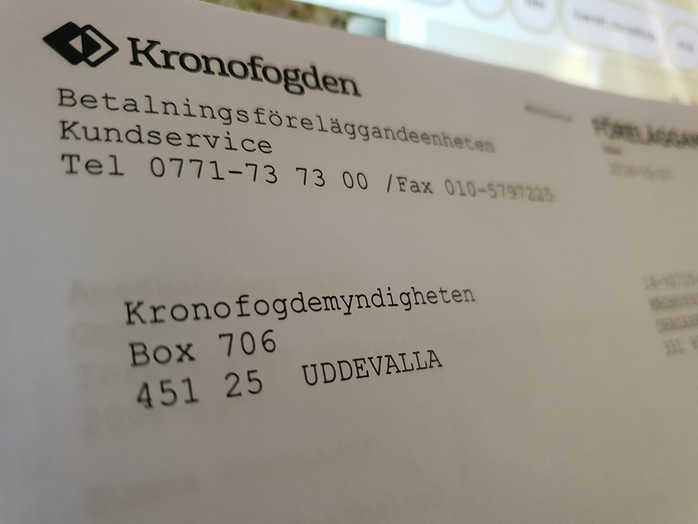 Kronofogden driver in skulden - till varje pris - Värnamo